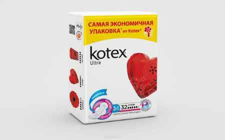 Купить Kotex Прокладки гигиенические сетчатые Ultra Super 32 шт
