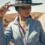 Желтая роза от Кендры Скотт и Wrangler объединились для коллекции